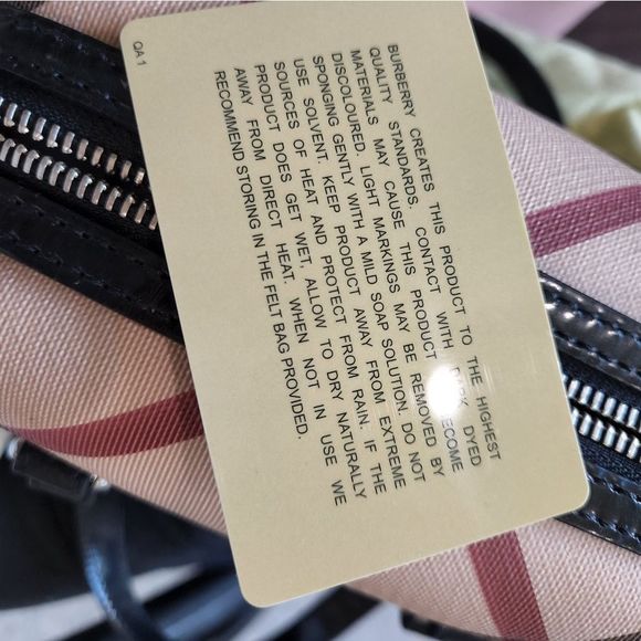 Authentic vintage Burberry mini nova check Boston hand bag - Picture 9 of 9